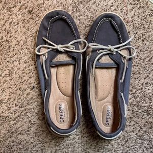 Blue Sperry Shoes